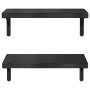 Estantes de pared 2 uds acero inoxidable negro 50x23,5 cm de , Estantes y estanterías - Ref: Foro24-3214519, Precio: 43,08 €,...