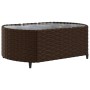 Gartensofagarnitur 9-teilig mit braunen Kissen aus synthetischem Rattan. von , Gartensets - Ref: Foro24-3308430, Preis: 759,4...