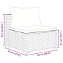 Gartensofa-Set und Kissen, 8-teilig, aus schwarzem Kunststoff-Rattan. von , Gartensets - Ref: Foro24-3308388, Preis: 560,92 €...