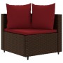 7-piece garden sofa set with brown PE rattan cushions by , Garden sets - Ref: Foro24-3308381, Price: 420,83 €, Discount: %