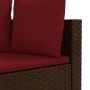 7-piece garden sofa set with brown PE rattan cushions by , Garden sets - Ref: Foro24-3308381, Price: 420,83 €, Discount: %