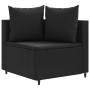 Garden sofa set with cushions 3 pcs synthetic black rattan by , Garden sets - Ref: Foro24-3308451, Price: 208,74 €, Discount: %