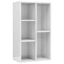 Glossy white plywood shelf/sideboard 50x25x80 cm by vidaXL, Bookcases and shelves - Ref: Foro24-800168, Price: 42,47 €, Disco...