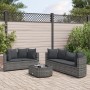 Gartenmöbel-Set 6-teilig mit grauen Polstern aus synthetischem Rattan von , Gartensets - Ref: Foro24-3308418, Preis: 387,36 €...