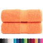 2 units of orange 100% cotton towels, 30x30 cm, 600 gsm by , Towels - Ref: Foro24-137371, Price: 9,99 €, Discount: %