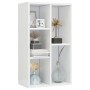 Glossy white plywood shelf/sideboard 50x25x80 cm by vidaXL, Bookcases and shelves - Ref: Foro24-800168, Price: 42,47 €, Disco...