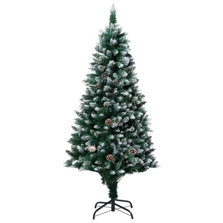 Árbol de Navidad artificial con piñas y nieve blanca 180 cm de vidaXL, Arboles de navidad - Ref: Foro24-321016, Precio: 85,55...