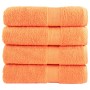 Toallas de mano 4 uds 100% algodón naranja 50x100 cm 600 gsm de , Toallas - Ref: Foro24-137378, Precio: 27,00 €, Descuento: %