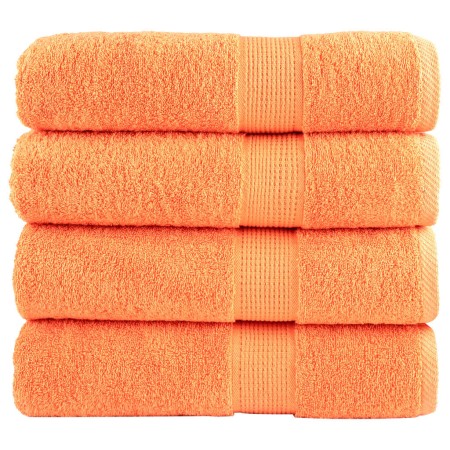 4er-Pack Handtücher aus 100% Baumwolle in Orange, 50x100 cm, 600 g/m². von , Handtücher - Ref: Foro24-137378, Preis: 27,00 €,...