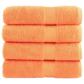 Bathroom towels 4 units 100% cotton green 100x150 cm 600 gsm by , Towels - Ref: Foro24-137384, Price: 70,72 €, Discount: %