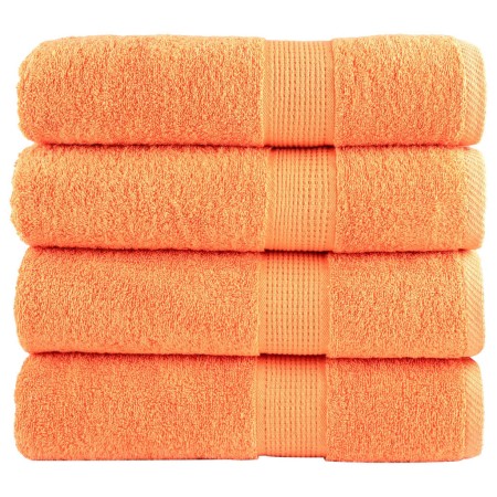 Bathroom towels 4 units 100% cotton green 100x150 cm 600 gsm by , Towels - Ref: Foro24-137384, Price: 70,72 €, Discount: %