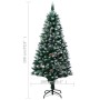 Künstlicher Weihnachtsbaum mit Tannenzapfen und weißem Schnee 180 cm von vidaXL, Weihnachtsbäume - Ref: Foro24-321016, Preis:...