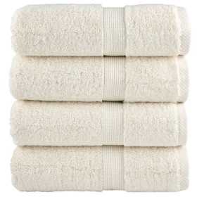 4 Handtücher aus 100% Baumwolle in Creme, 30x30 cm, 600 g/m². von , Handtücher - Ref: Foro24-137468, Preis: 12,99 €, Rabatt: %