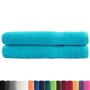 Premium towels 2 units 100% cotton turquoise 100x200 cm 600 gsm by , Towels - Ref: Foro24-137461, Price: 50,99 €, Discount: %