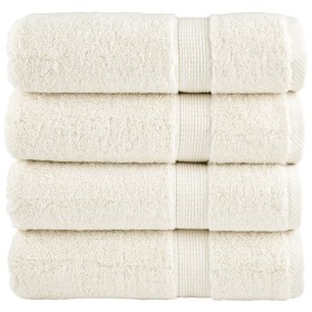 Bathroom towels 4 units 100% cotton green 100x150 cm 600 gsm by , Towels - Ref: Foro24-137480, Price: 70,99 €, Discount: %