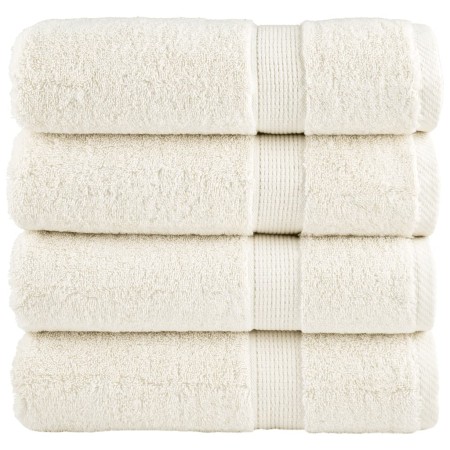 Bathroom towels 4 units 100% cotton green 100x150 cm 600 gsm by , Towels - Ref: Foro24-137480, Price: 70,99 €, Discount: %