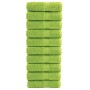 Guest towels 10 units, apple green cotton, 30x50 cm, 600 gsm by , Towels - Ref: Foro24-137496, Price: 29,84 €, Discount: %