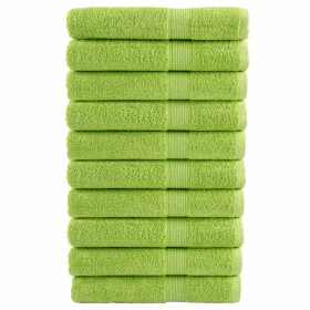 Premium towels 10 units, apple green, 100x200 cm, 600 gsm cotton by , Towels - Ref: Foro24-137511, Price: 223,99 €, Discount: %