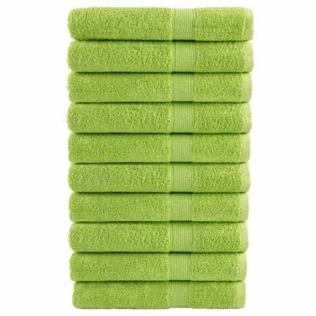 Premium towels 10 units, apple green, 100x200 cm, 600 gsm cotton by , Towels - Ref: Foro24-137511, Price: 223,54 €, Discount: %