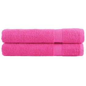 Toallas de sauna 2 uds 100% algodón rosa 80x100 cm 600 gsm de , Toallas - Ref: Foro24-137530, Precio: 39,99 €, Descuento: %