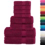 Set of 8 pieces towels 100% cotton burgundy 600 gsm by , Towels - Ref: Foro24-137539, Price: 48,97 €, Discount: %