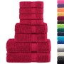 Set of 8 pieces of towels 100% cotton red 600 gsm by , Towels - Ref: Foro24-137547, Price: 44,99 €, Discount: %