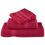 Set of 8 pieces of towels 100% cotton red 600 gsm by , Towels - Ref: Foro24-137547, Price: 44,99 €, Discount: %