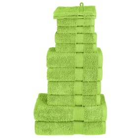 12-piece towel set 100% cotton apple green 600 gsm by , Towels - Ref: Foro24-137585, Price: 54,67 €, Discount: %