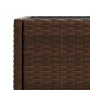 Planter with brown synthetic rattan shelf by , Pots and planters - Ref: Foro24-366385, Price: 75,99 €, Discount: %