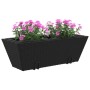 Jardineras con ganchos 2 unidades ratán sintético negro de , Maceteros y jardineras - Ref: Foro24-366398, Precio: 45,36 €, De...