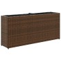 Planter with 2 brown synthetic rattan pots 90x20x40 cm by , Pots and planters - Ref: Foro24-366408, Price: 60,54 €, Discount: %