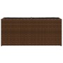 Planter with 2 brown synthetic rattan pots 90x20x40 cm by , Pots and planters - Ref: Foro24-366408, Price: 60,54 €, Discount: %