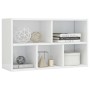 Glossy white plywood shelf/sideboard 50x25x80 cm by vidaXL, Bookcases and shelves - Ref: Foro24-800168, Price: 42,47 €, Disco...