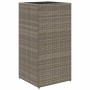 Pflanzgefäß aus grauem synthetischem Rattan 40x40x80 cm von , Töpfe und Pflanzgefäße - Ref: Foro24-366415, Preis: 74,27 €, Ra...