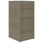 Pflanzgefäß aus grauem synthetischem Rattan 40x40x80 cm von , Töpfe und Pflanzgefäße - Ref: Foro24-366415, Preis: 74,27 €, Ra...