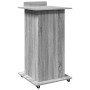 Atril con ruedas y cajón madera gris Sonoma 55x55x107 cm de , Escritorios - Ref: Foro24-848029, Precio: 134,21 €, Descuento: %