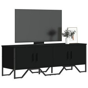 Mueble de TV madera de ingeniería negro 122x34x41 cm de , Muebles TV - Ref: Foro24-848584, Precio: 90,99 €, Descuento: %