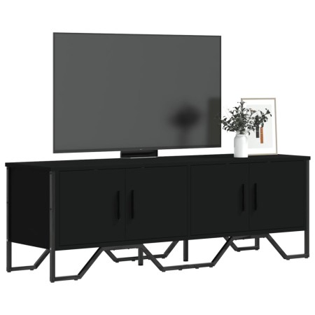 TV-Möbel aus schwarzem Ingenieurholz 122x34x41 cm von , TV-Möbel - Ref: Foro24-848584, Preis: 90,99 €, Rabatt: %