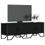 Mueble de TV madera de ingeniería negro 122x34x41 cm de , Muebles TV - Ref: Foro24-848584, Precio: 79,23 €, Descuento: %