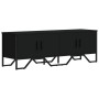 Mueble de TV madera de ingeniería negro 122x34x41 cm de , Muebles TV - Ref: Foro24-848584, Precio: 79,23 €, Descuento: %