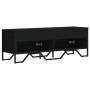 Mueble de TV madera de ingeniería negro 122x34x41 cm de , Muebles TV - Ref: Foro24-848584, Precio: 79,23 €, Descuento: %