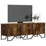 Engineered wood TV stand in smoked oak, 122x34x41 cm by , TV Furniture - Ref: Foro24-848586, Price: 76,90 €, Discount: %