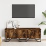 Engineered wood TV stand in smoked oak, 122x34x41 cm by , TV Furniture - Ref: Foro24-848586, Price: 76,90 €, Discount: %