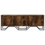 Engineered wood TV stand in smoked oak, 122x34x41 cm by , TV Furniture - Ref: Foro24-848586, Price: 76,90 €, Discount: %