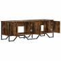 Engineered wood TV stand in smoked oak, 122x34x41 cm by , TV Furniture - Ref: Foro24-848586, Price: 76,90 €, Discount: %