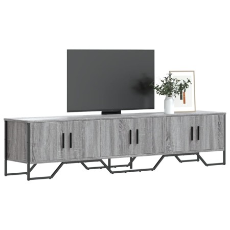 TV stand made of Sonoma gray engineered wood 180x34x41 cm by , TV Furniture - Ref: Foro24-848592, Price: 122,39 €, Discount: %