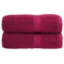 2 units of towels 100% cotton burgundy 30x30 cm 600 gsm by , Towels - Ref: Foro24-137203, Price: 9,95 €, Discount: %