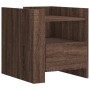 Engineered wood brown oak bedside table 45x50x50 cm by , Nightstands - Ref: Foro24-848282, Price: 74,34 €, Discount: %