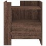 Engineered wood brown oak bedside table 45x50x50 cm by , Nightstands - Ref: Foro24-848282, Price: 74,34 €, Discount: %