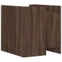 Engineered wood brown oak bedside table 45x50x50 cm by , Nightstands - Ref: Foro24-848282, Price: 74,34 €, Discount: %